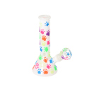 Glasbong "Farbe" Höhe 20 cm, Ø 3cm, Schliff 18, 4-fach sortiert, einzeln