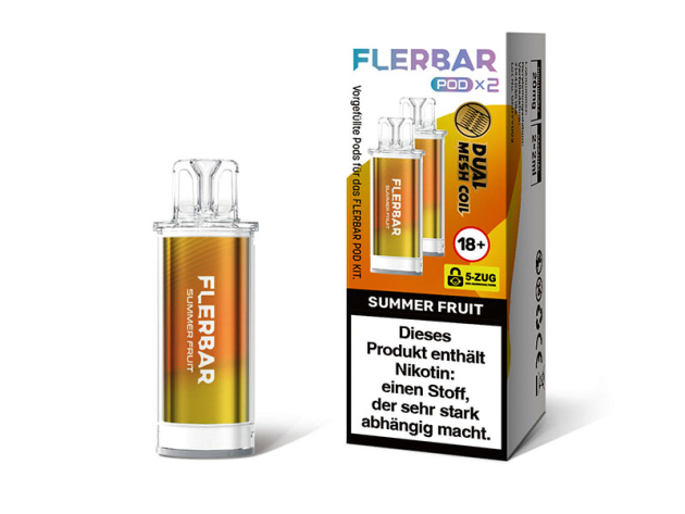 Flerbar Pods - Summer Fruit (Sommerfrüchte) - 20mg - 2er Set