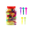 Glaspfeifen "Transparent", 10cm, 5-fach...