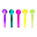 Glaspfeifen "Transparent", 10cm, 5-fach...