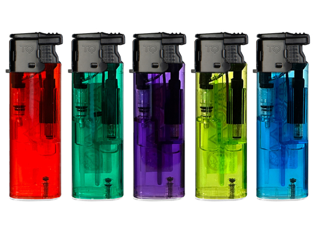 Sturmfeuerzeuge "Super Hero 2", rote Turbo-Flamme, 5-fach sortiert; 25er Display