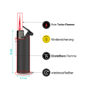 Sturmfeuerzeuge "Super Hero 2", rote Turbo-Flamme, 5-fach sortiert; 25er Display