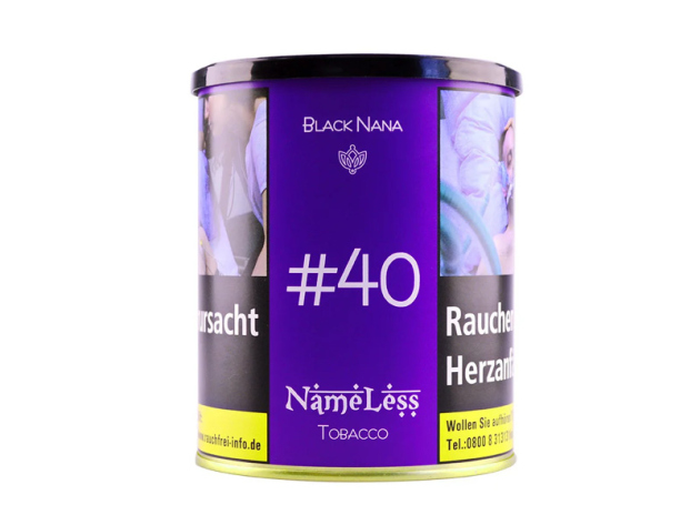 NameLess Tobacco - BLACK NANA (schw. Traube, Minze) #40 - 1kg