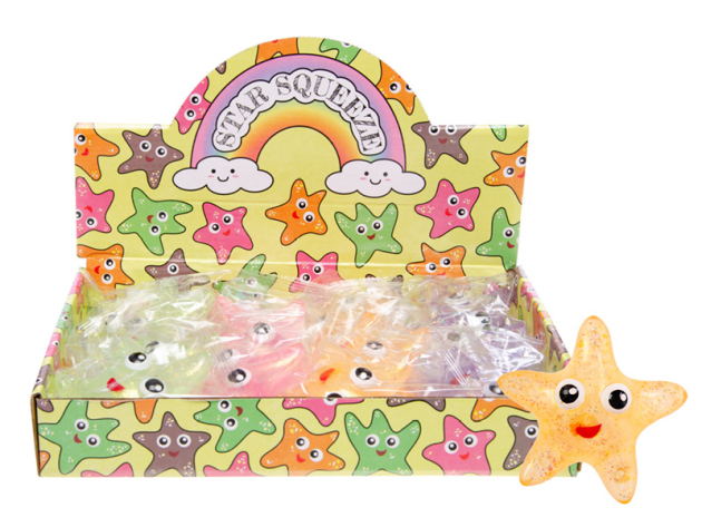 Quetschball "Stern" 12er Display