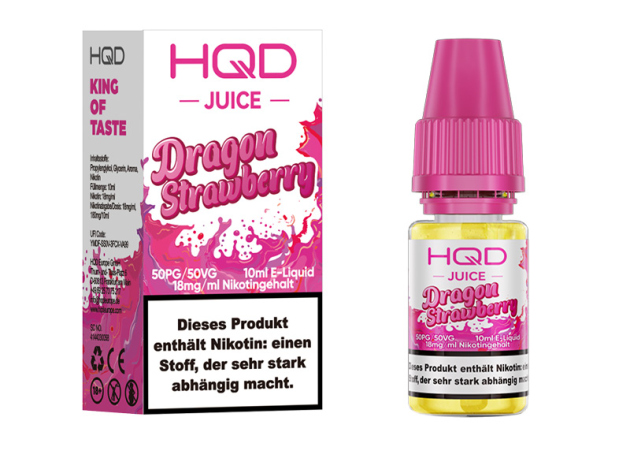 HQD JUICE - Dragon Strawberry (Drachenfrucht, Erdbeere) - Liquid - 18 mg - 10 ml