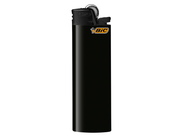 BIC Maxi J26 Reibrad Feuerzeuge "All Black", 50er Display