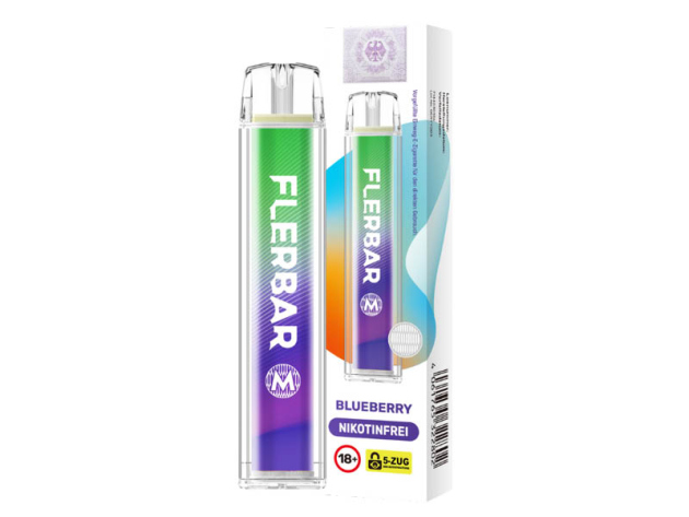 Flerbar M Zero - Blueberry (Blaubeere) - E-Shisha - 0mg - 600 Züge