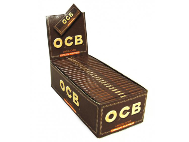 OCB short Virgin unbleached 50 booklets each 50 leaves