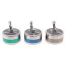 Kurbelgrinder "Silber/Farbe" 3-tlg. Ø 6 cm, Höhe: 3,5 cm;  einzeln