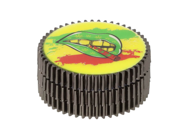 Grinder "Lippen Jamaika", versch. Motive; 3-tlg.; Ø 5,5cm
