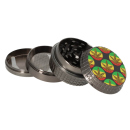 Grinder "Hänfblatter bunt", 4-tlg.; Ø 5,6cm