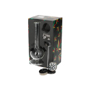 Glasbong Set - Mini Bong + Plastikgrinder 3tlg....