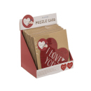 Geschenkkarte - Herzf&ouml;rmiges Puzzle, Love,...