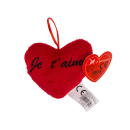 Pl&uuml;schherz, Je taime, ca. 10 cm, 48er Display