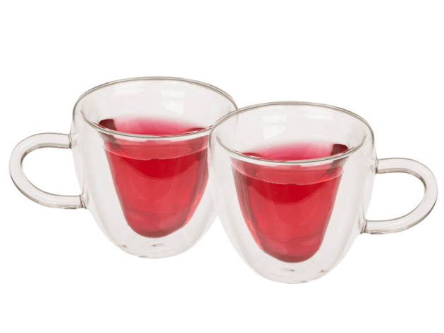 Doppelwandiges Thermo-Glas in Herzform, UVP: 12,99 Euro