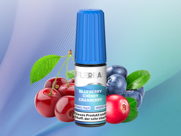 Flerbar - Blueberry Cherry Cranberry (Blaubeere,Kirsche,Cranberry) - Liquid - 10 mg/ml - 10 ml