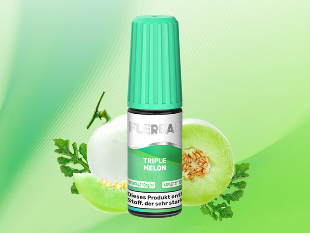 Flerbar - Triple Melon (3 versch. Melonen)- Liquid - 10 mg/ml - 10 ml