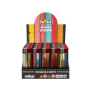 Elektrofeuerzeuge "Wooden Stripes", 3D-Alu-Motiv, 5-fach sortiert, 50er Display
