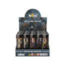 Elektrofeuerzeuge "Metalise", 3D-Alu-Motiv,...