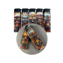 Sturmfeuerzeuge "Fired Skull", 3D-Alu-Motiv, Turbo-Flame, 5-fach sortiert, 50er Display