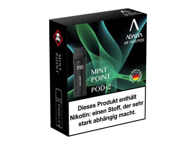 Adalya Alpha Pod - Mint Point (Minze) - 20mg - 2er Set