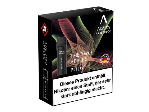 Adalya Alpha Pod - The Two Apples (Apfel und Doppelapfel) - 20mg - 2er Set