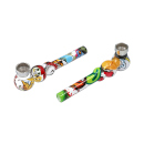 Glaspfeife "Comics", sortiert, 12cm, 24er Display