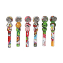 Glaspfeife "Comics", sortiert, 12cm, 24er Display