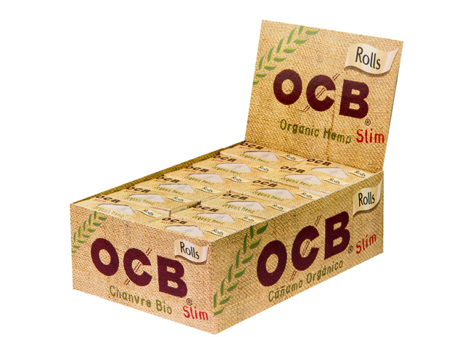OCB Rolls Organic Hemp Slim 24 rolls each 4 meters