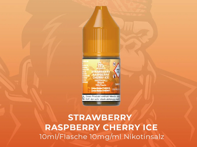 RandM Tornado 7000 - Strawberry Raspberry Cherry (Erdbeere, Himbeere, Kirsche) - Liquid - 10mg/10ml - 10 ml