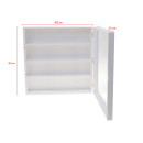 Vitrine für Clipper Feuerzeuge; weiss; Holz; leer...