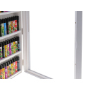 Vitrine für Clipper Feuerzeuge; weiss; Holz; leer für 72 Clipper