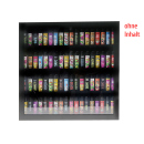 Vitrine für Clipper Feuerzeuge; schwarz; Holz;  leer...