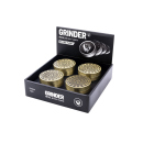 Grinder Silber "Gold Leaf Pattern" Metal,...