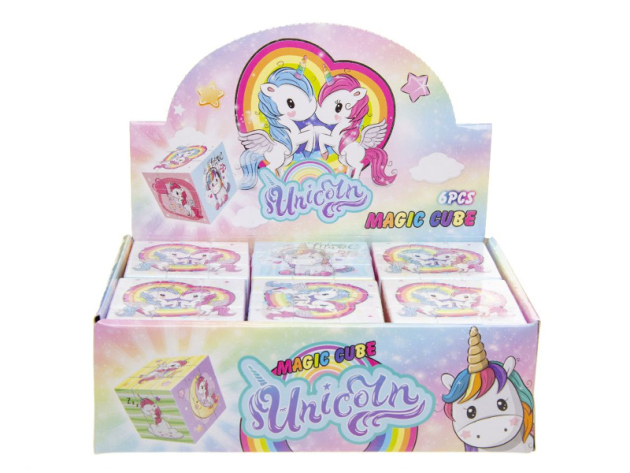Magischer Würfel Einhorn, 6er Display