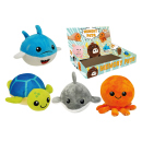 Knautschball-Seetiere 10cm, 4-fach sortiert, einzeln