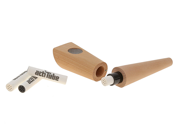 Pfeife "Tune In";  acti Tube aus Birnenholz