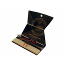RAW Artesano Black King Size Slim, 15 Hefte je 32 Blatt + Tips + Drehunterlage