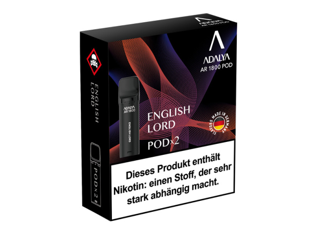 Adalya Alpha Pod - English Lord (Minze, Mango, Himbeere, Pfirsich, Früchtemix) - 20mg - 2er Set