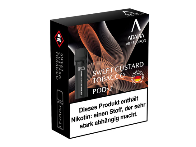 Adalya Alpha Pod - Sweet Custard Tobacco (Tabak, Vanillesoße) - 20mg - 2er Set