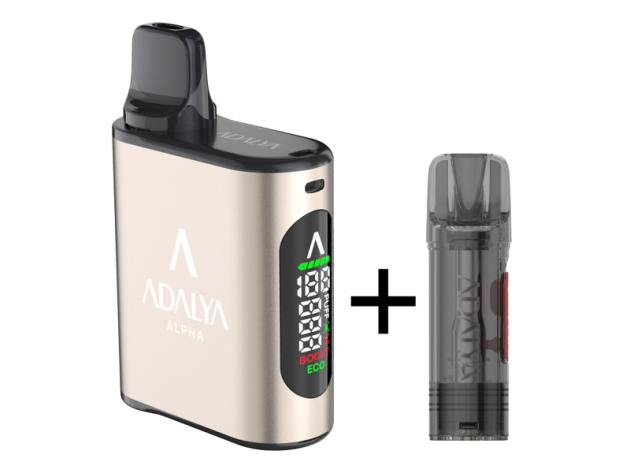 Adalya Alpha Pod - Basisgerät- Coffee Brown (inkl. Leerpod)