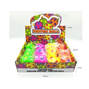 Quetschball "Fussball" Pufferball; 4-fach sortiert; 12er Display