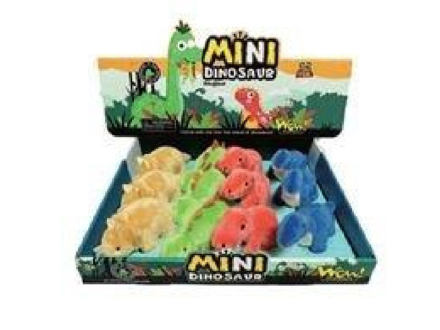 Plüsch Dinosaurier; 4- fach sortiert, 12er Display