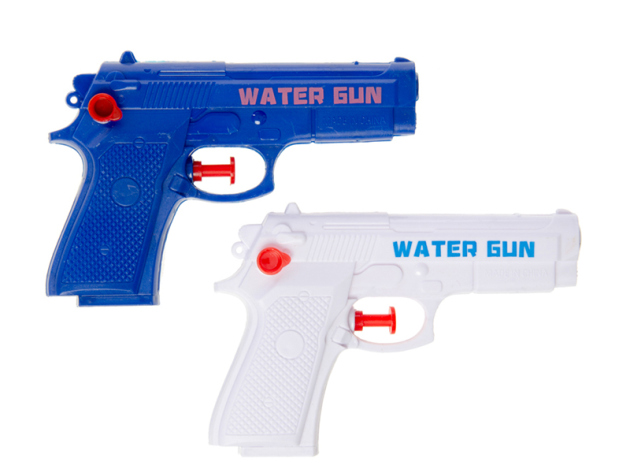 Wasserpistole "Police"; 2- fach sortiert, 36er Beutel