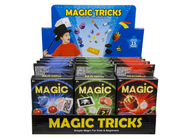 Kartenspiel "Magic Tricks"; 3- fach sortiert, 12er Display