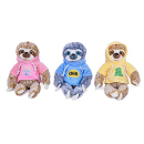 Pl&uuml;sch Faultier mit Hoodie; 3-fach sortiert,...