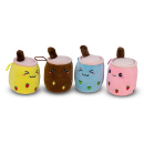 Pl&uuml;sch Bubble Tea; 11 x 7,5 cm; 4-fach sortiert;...