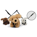 Plüsch Hund am Stab; 18 cm; 3-fach sortiert; einzeln