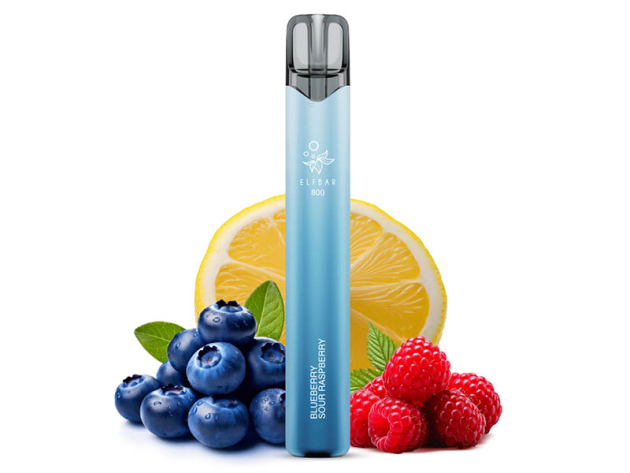 ELFBAR 800 - "Blueberry Sour Raspberry" (Blaubeere Sauer Himbeere) - E-Shisha - 20 mg  - 800 Züge