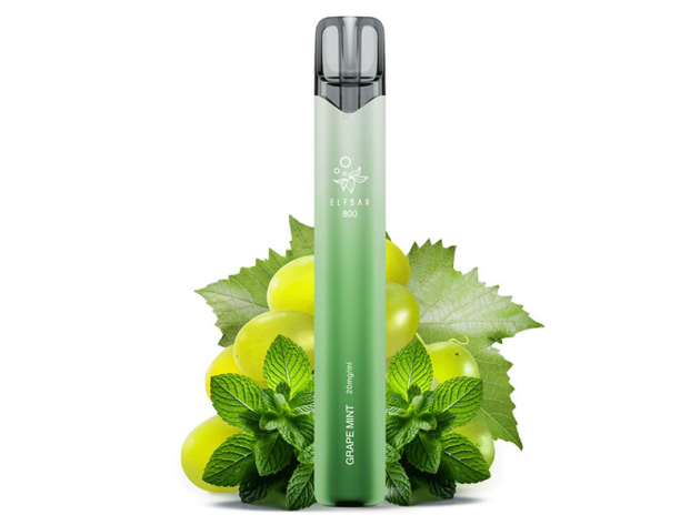 ELFBAR 800 - "Grape Mint" Traube, Minze) - E-Shisha - 20 mg - 800 Züge